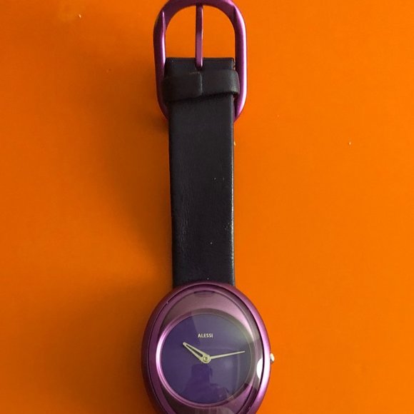 Alessi AL 19000 purple watch - Picture 2 of 3